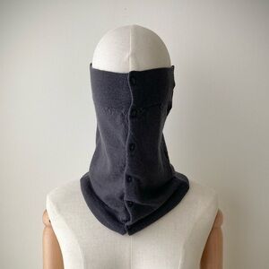 joodito 100% merino wool sweater snood scarf neck warmer cowl shawl collar gray